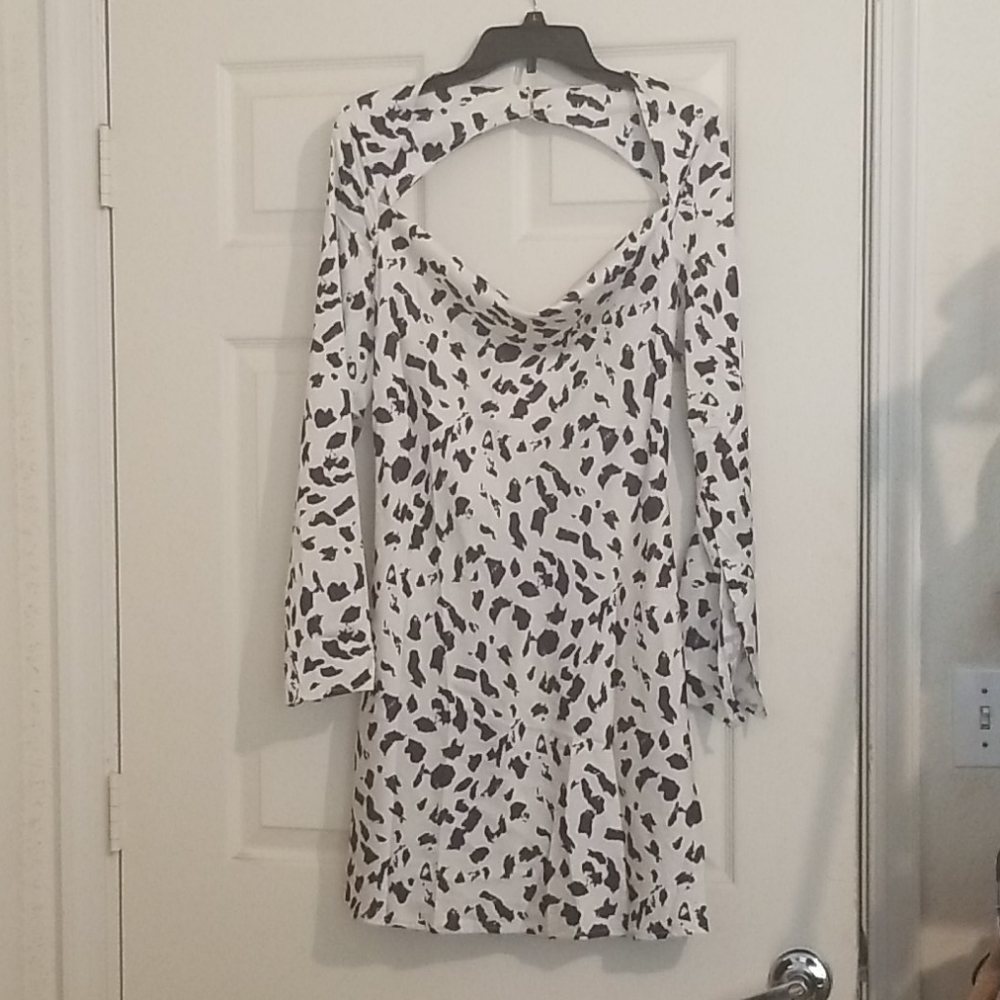 Zebra Print Mini Dress